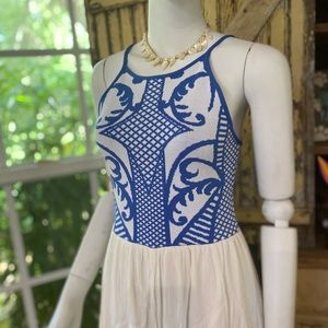 Mamma Mia inspired romper with knit top size small